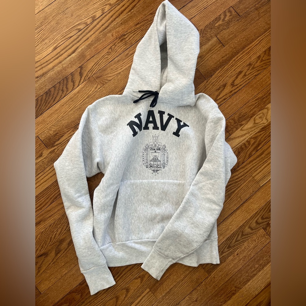 United States Naval Academy - Gray Navy Hoodie